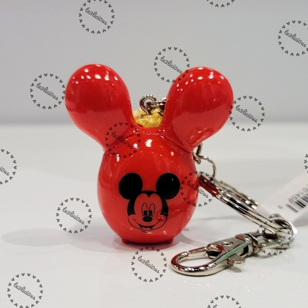 DISNEY MICKEY BALLOON POPCORN BUCKET KEYCHAIN